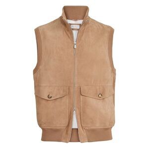 Brunello Cucinelli Men Leather Vest